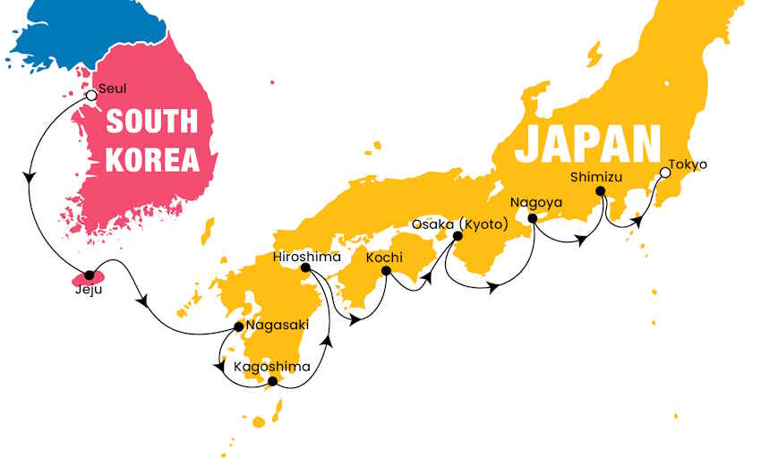 Norwegıan Jade ile Büyük Japonya ve Güney Kore Turu Qatar HY ile / 14 Gece Konaklamalı / İstanbul Çıkışlı / 19 Kasım - 2